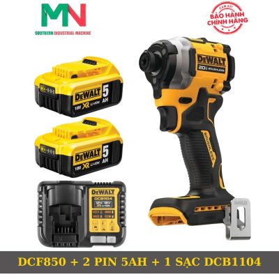 Thân máy + 2 Pin 5Ah + 1 Sạc DCB1104