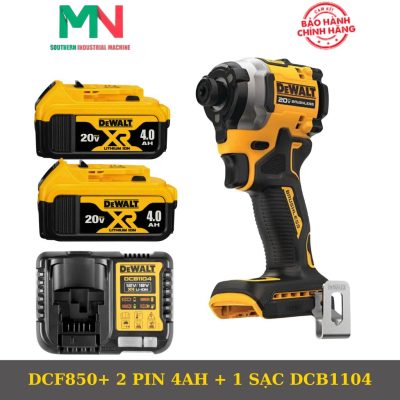 Thân máy + 2 Pin 4Ah + 1 Sạc DCB1104