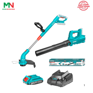 Bộ combo máy cắt cỏ TGTLI20018 và máy thổi bụi TABLI20323 dùng pin 20V Total TOSLI23024