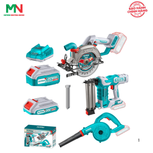 Combo Máy cưa đĩa TSLI1402 + Máy thổi TABLI20028 + Máy bắn đinh TBNLI5005 Total TOSLI240683