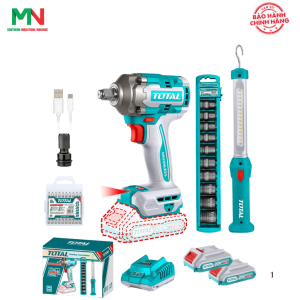 Combo máy siết bu lông TIWLI2040 & đèn làm việc TWLI35261 Total TOSLI2304