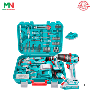 Bộ máy khoan động lực dùng pin 20V Total THKTHP11652 (165 món phụ kiện)