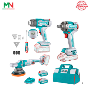 Combo Total Máy siết bu lông TIWLI20401 & máy thổi nhiệt TBLI2003 & Máy đánh bóng TAPLI2015 Mã TOSLI240863