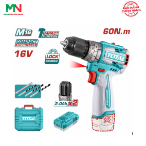 Máy khoan động lực dùng pin 16V Total TIDLI16682 (2 Pin 2.0Ah, 1 Sạc)