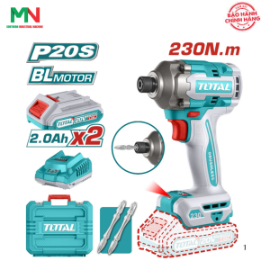 Bộ máy văn vít dùng pin 20V Total TIRLI2023 (2 Pin 2.0Ah, 1 Sạc)