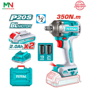 Bộ máy vặn bu lông dùng pin 20V Total TIWLI2035 (2 Pin 2.0Ah, 1 Sạc)